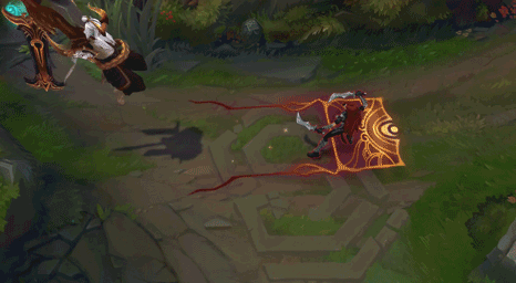 回城的时候剑魔会悬浮起来像开启大招的样子,非常霸气