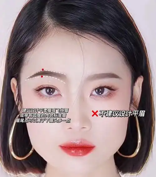 换眉如换脸眉形设计之方形脸