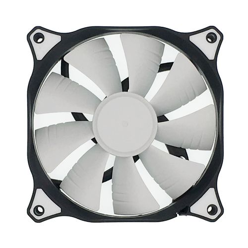 风扇机箱12cm无光电脑无灯台式不发发光白色散热器