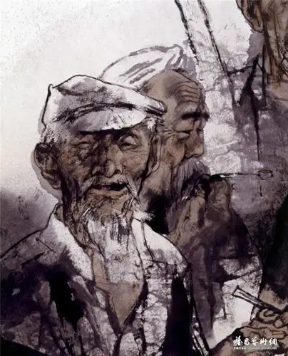 国画家陈钰铭写意人物作品