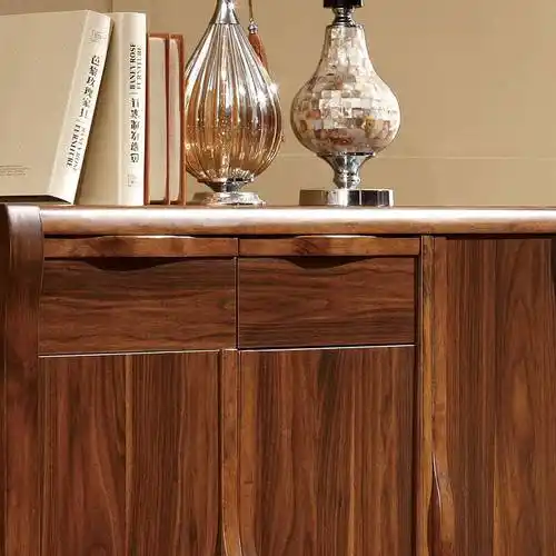 色客厅简易鞋柜/鞋橱 木质收纳鞋柜 超大容量储物柜k9401 胡桃木色