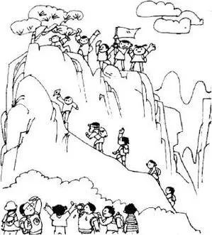 鸡足山简笔画童