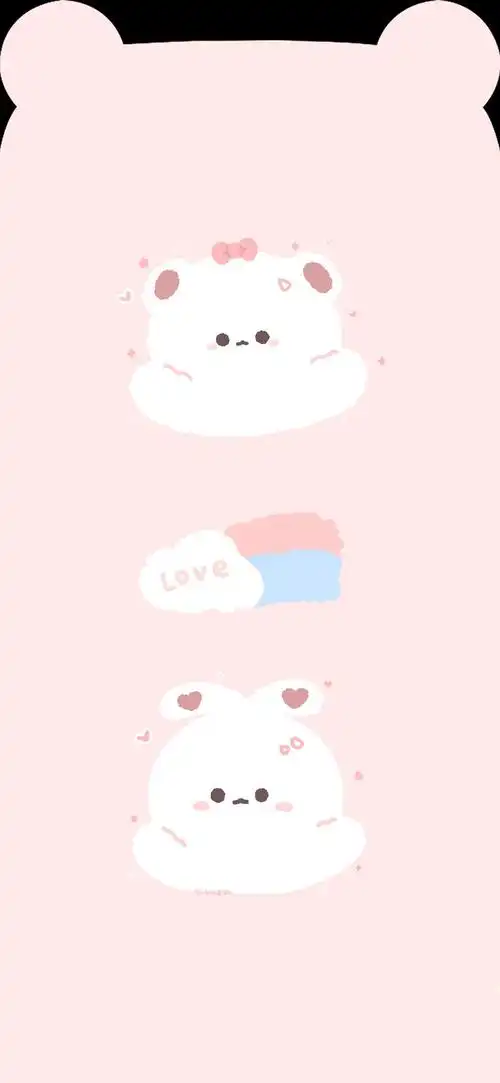 小熊壁纸有可爱的熊耳朵哦