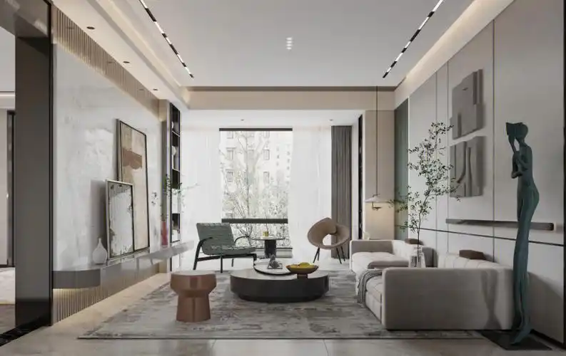 襄阳装修现代风格无主灯设计简雅大气