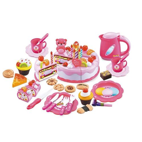 过家家生日蛋糕玩具儿童仿真可切蛋糕切切乐切切看玩具小女孩玩具