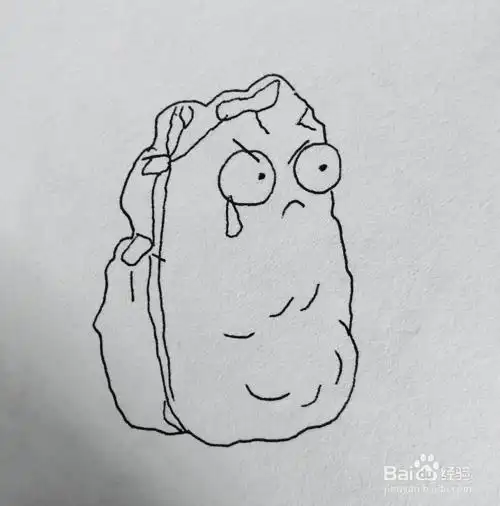 高坚果|简笔画|素描|涂鸦|涂颜色植物大战僵尸系列之巨型坚果简笔