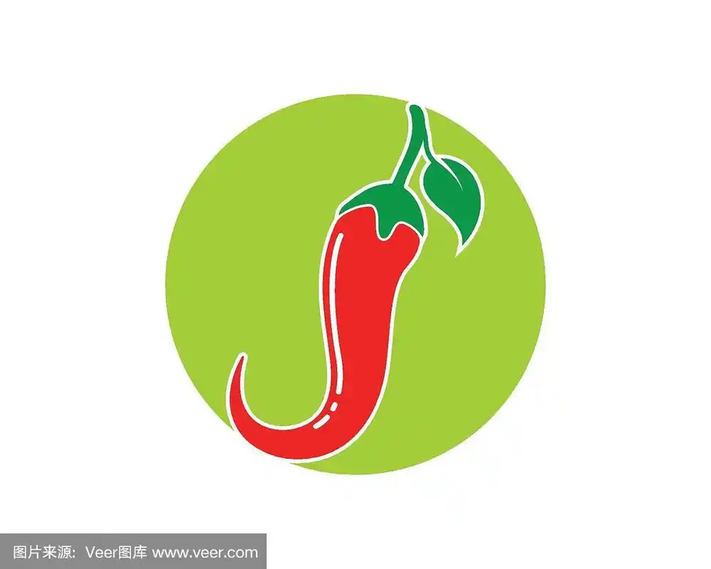 辣椒标志矢量图标插画设计