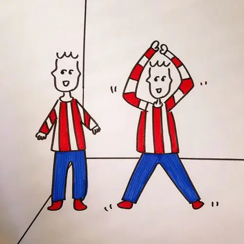 开合跳--使全身血液流通,更可锻炼手臂,肩部以及腿部肌肉.