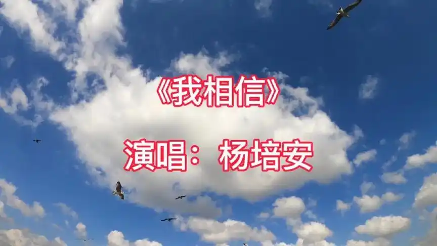 杨培安《我相信》,励志歌曲,歌声振奋激励人心!