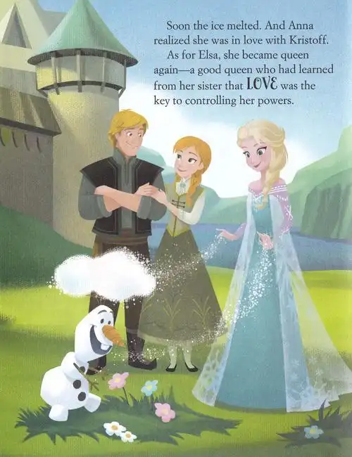 原版迪士尼动画冰雪奇缘高清英文绘本pdf共8册