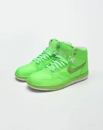 耐克nike男女鞋-经典专场-男款荧光绿色高帮潮流运动文化鞋