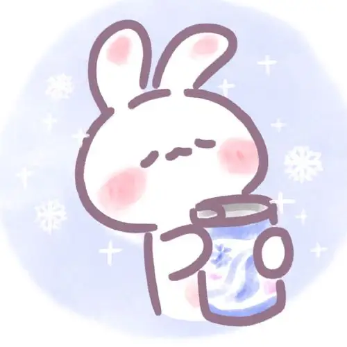 可爱简笔画小兔子头像萌萌哒小白兔图标