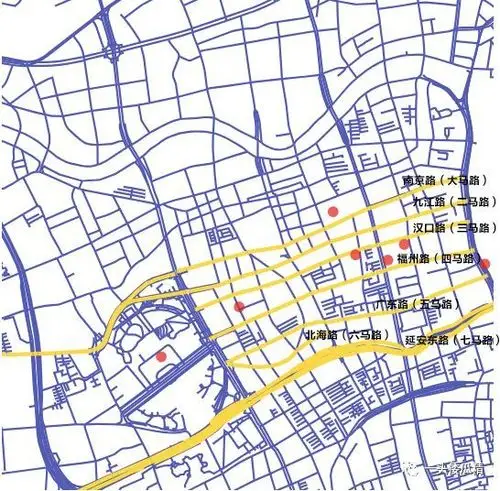 "省"连东西,"市"贯南北,上海的街道摊开,俨然成为一张清晰的中国地图