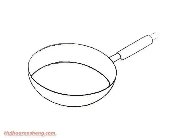 平底锅简笔画图片