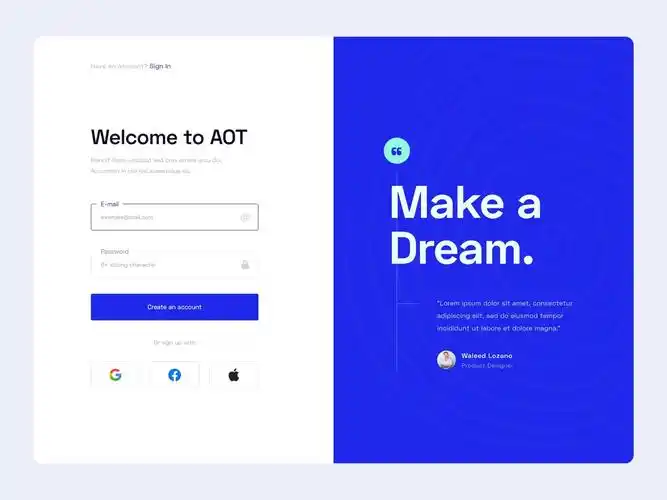 网站第一步!12组登录注册web界面设计灵感!