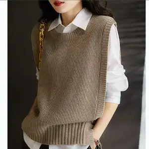 毛线纽扣背心价格