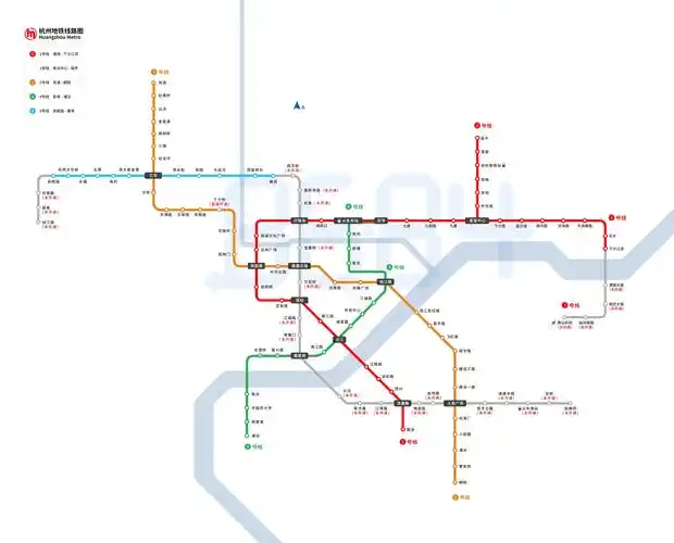 2020杭州地铁线路图