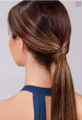 不用羡慕丸子头,低马尾这样扎就超美