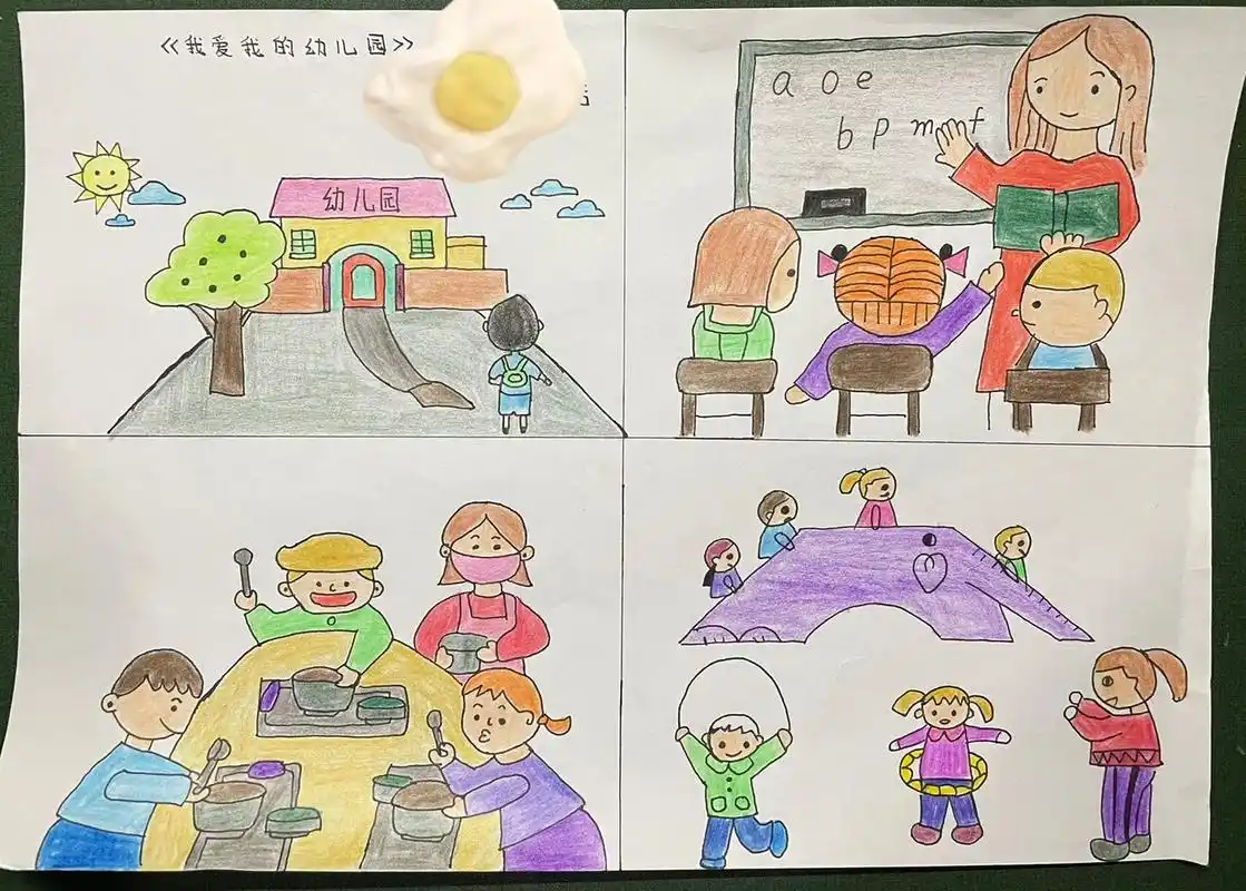 儿童画我心中的的幼儿园