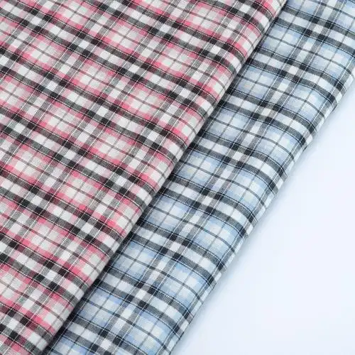 朝阳格双层色织布