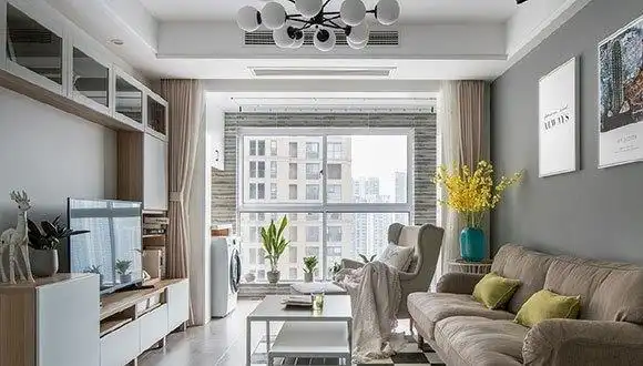 9套打通阳台客厅的装修案例,美观又实用,客厅面积小的可以参考