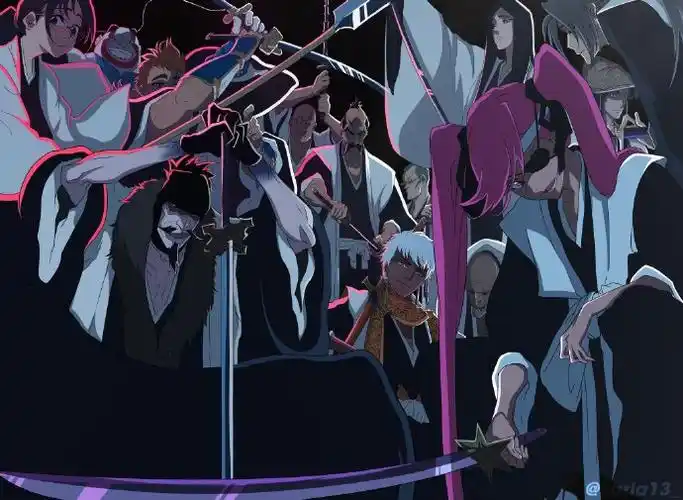 死神初代护廷十三队单人图(1～13按顺序排列)!