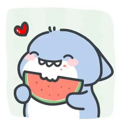 鲨鱼头像可爱动漫