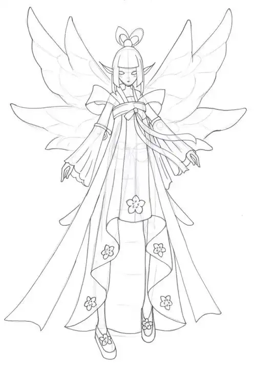 零基础绘画教程梅花精灵王九千岁