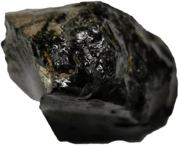 近日,本公司有幸征集到玻璃陨石,重188g,这颗玻璃陨石整体呈现墨黑色