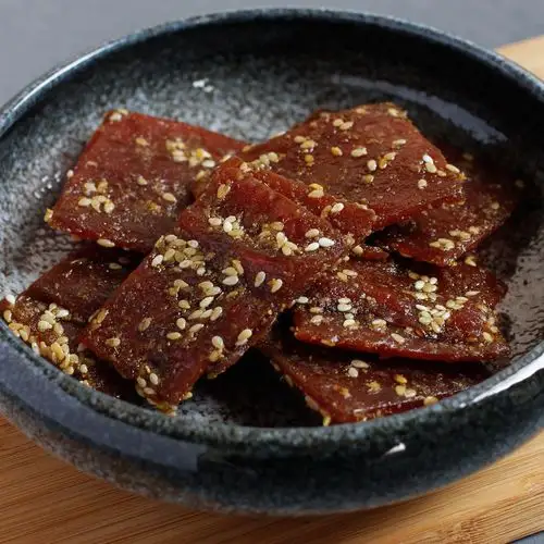凌食呀手撕猪肉干片 带感的肉香芝麻香 越吃越香 孜然味和香辣味