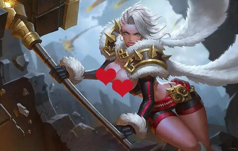 王者荣耀 去衣图爱心遮挡-女英雄 ps图