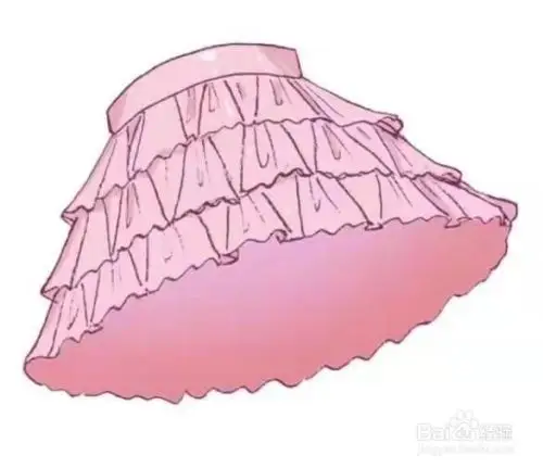 蛋糕裙怎么画