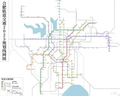 合肥地铁线路图(注:点击图片可查看下载大图)合肥地铁线路规划图(注