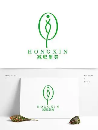 清新简约女性减肥瘦身塑 i>美 /i> i>logo /i>