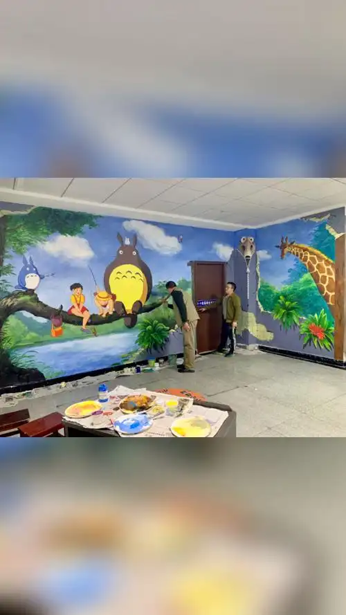 走进艺飛,步入画境.十堰艺飛美术江苏路校区墙体墙绘,带你走进画里!