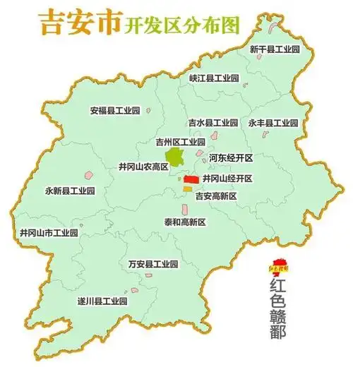 吉安开发区分布图