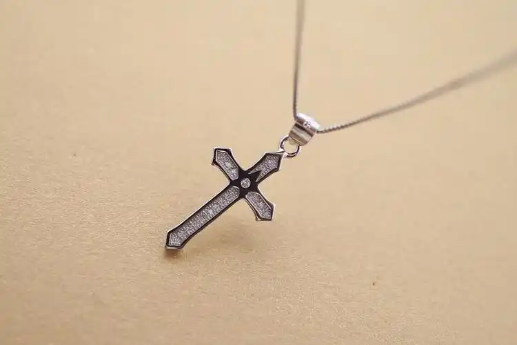 欧美时尚十字架吊坠 s925纯银十字架银饰饰品 专业批发一件代发
