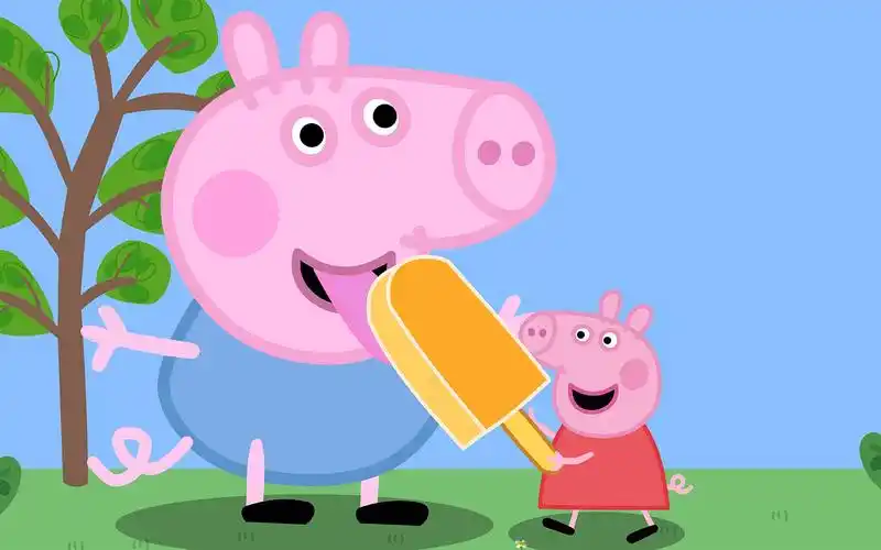 小猪佩奇给巨型乔治送雪糕