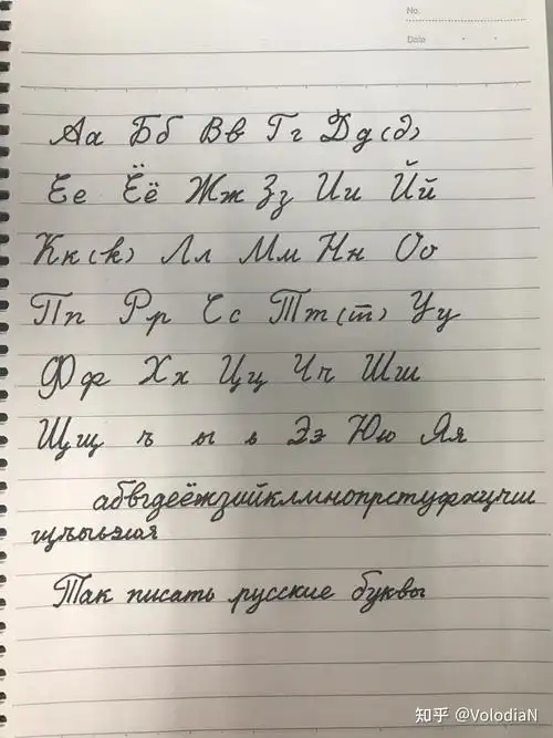 各位是怎么写好俄语字母的? - 知乎