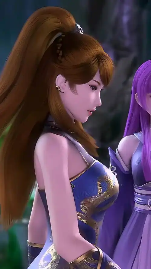 动漫《妖神记》肖凝儿高清动态壁纸:被称为"冰美人" #动漫推荐-动漫