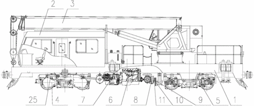 液力传动起重轨道车