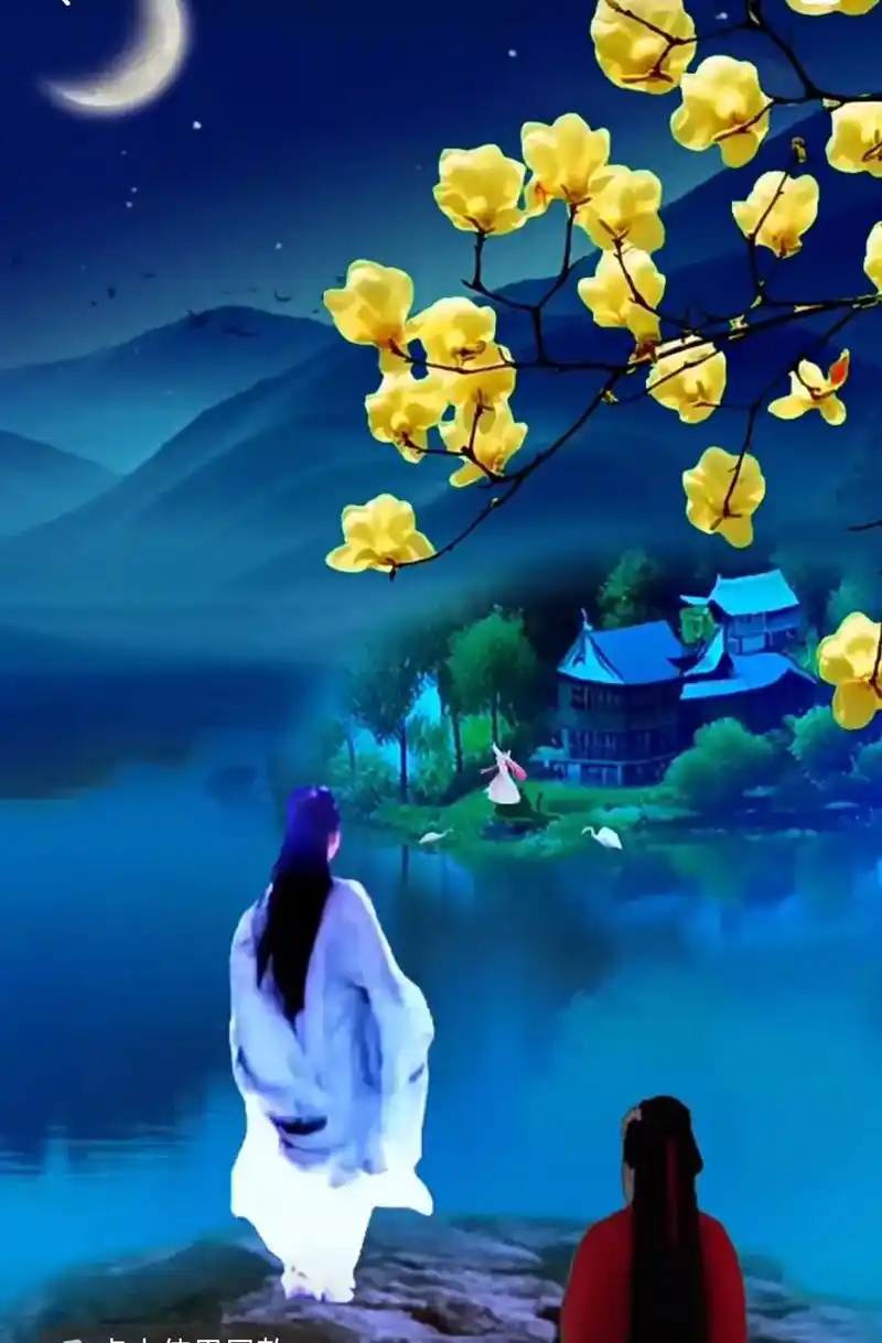 《瑞鹤仙·月照溪头谁家》久坐人困乏,凝神听,大欢三生石下.  - 抖音
