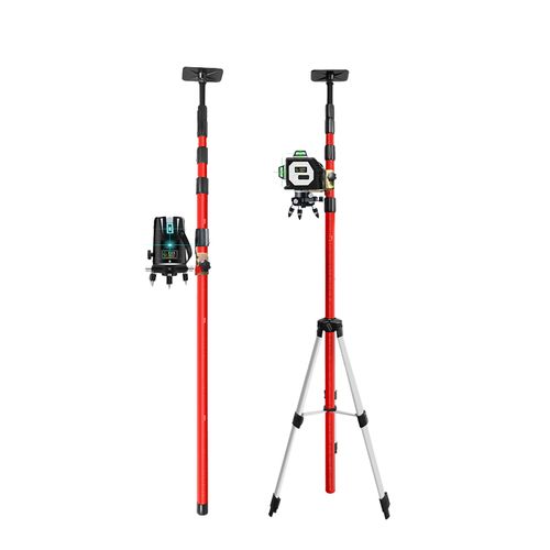 升降水平仪伸缩杆顶支撑撑杆红外线平水仪器支架水平仪