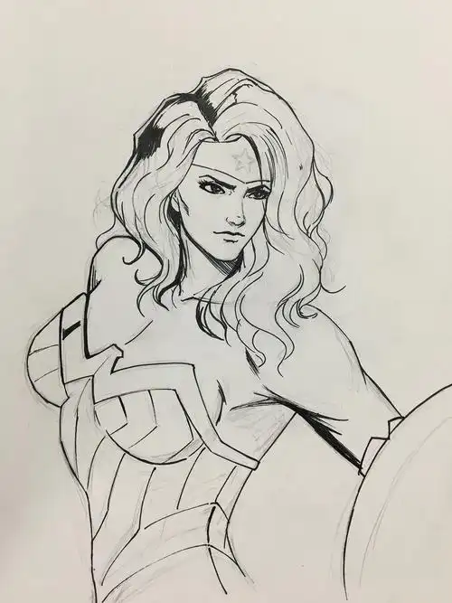 本人美漫画风,但是没什么机会画美漫了,求一波互粉呗,谢谢