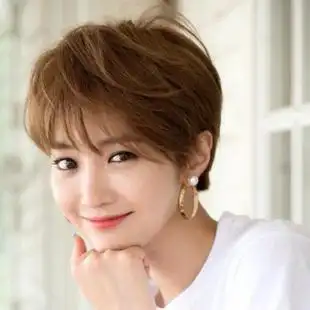 假发 高俊熙同款假发女短发 韩国空气刘海短直发 假头套蓬松帅气bobo