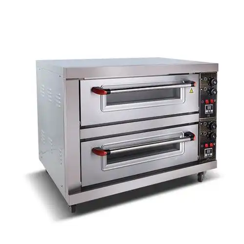 一折烤箱商用 二层四盘_烤箱商用大容量大型双层烤饼箱面包披萨烤炉电