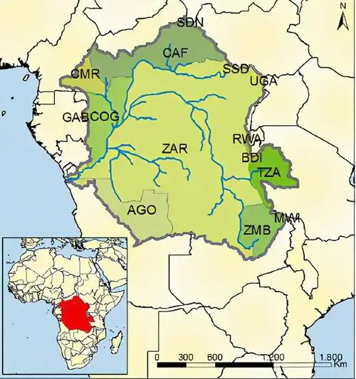 中部非洲刚果congo河流域