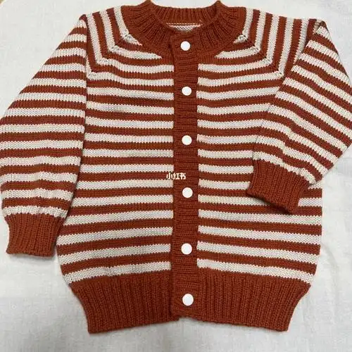 宝宝毛衣分享|开衫织好了