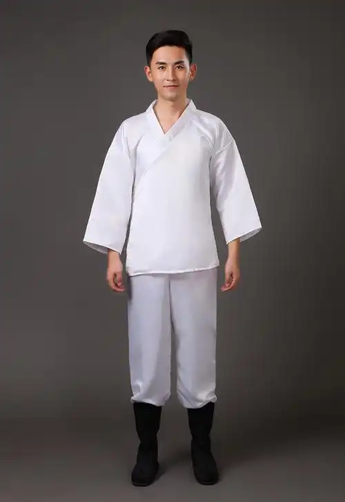 汉服古装寝衣居家睡衣禅修练功服 武侠内衣裏衣睡衣斜领汉服中衣
