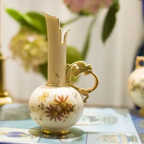 欧洲古董英国骨瓷worcester皇家伍斯特手绘象牙色ivory blush瓷器